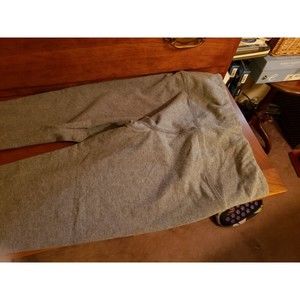 Nine West Leggings Grey Stretch Size M w/ Criss Cross Cut Out Ankle Design